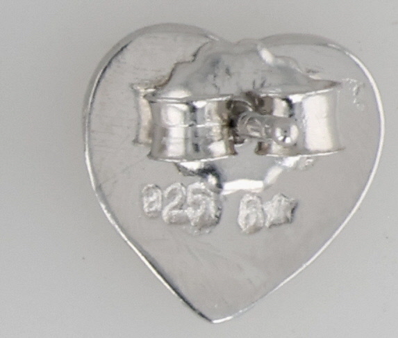 Southwest Sterling Opal Heart Earrings