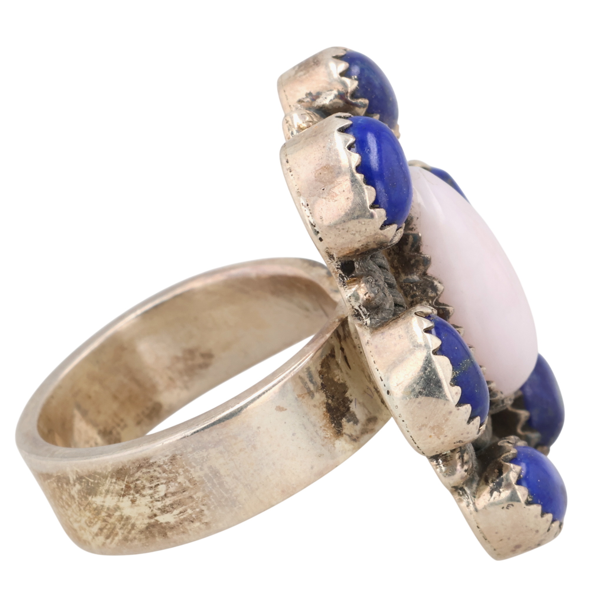 HaDa Collection Sterling Multi-Stone Adjustable Ring