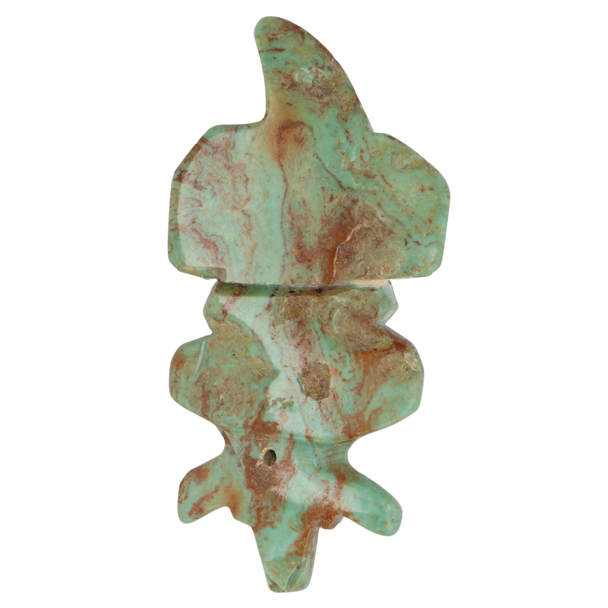 Stacey Turpen Navajo Turquoise Mole Fetish Carving