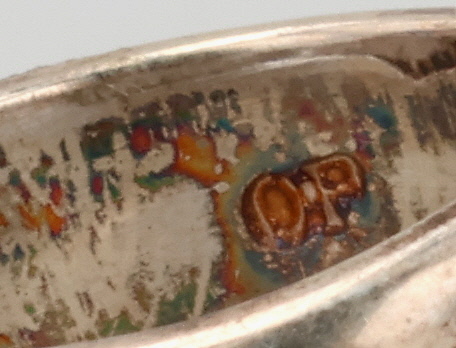 Signed Navajo Sterling Kingman Turquoise Ring Sz 4.5