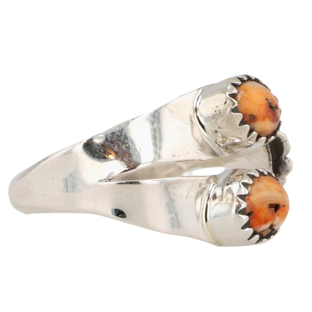 Robert Martinez Navajo Sterling Spiny Oyster Adjustable Ring