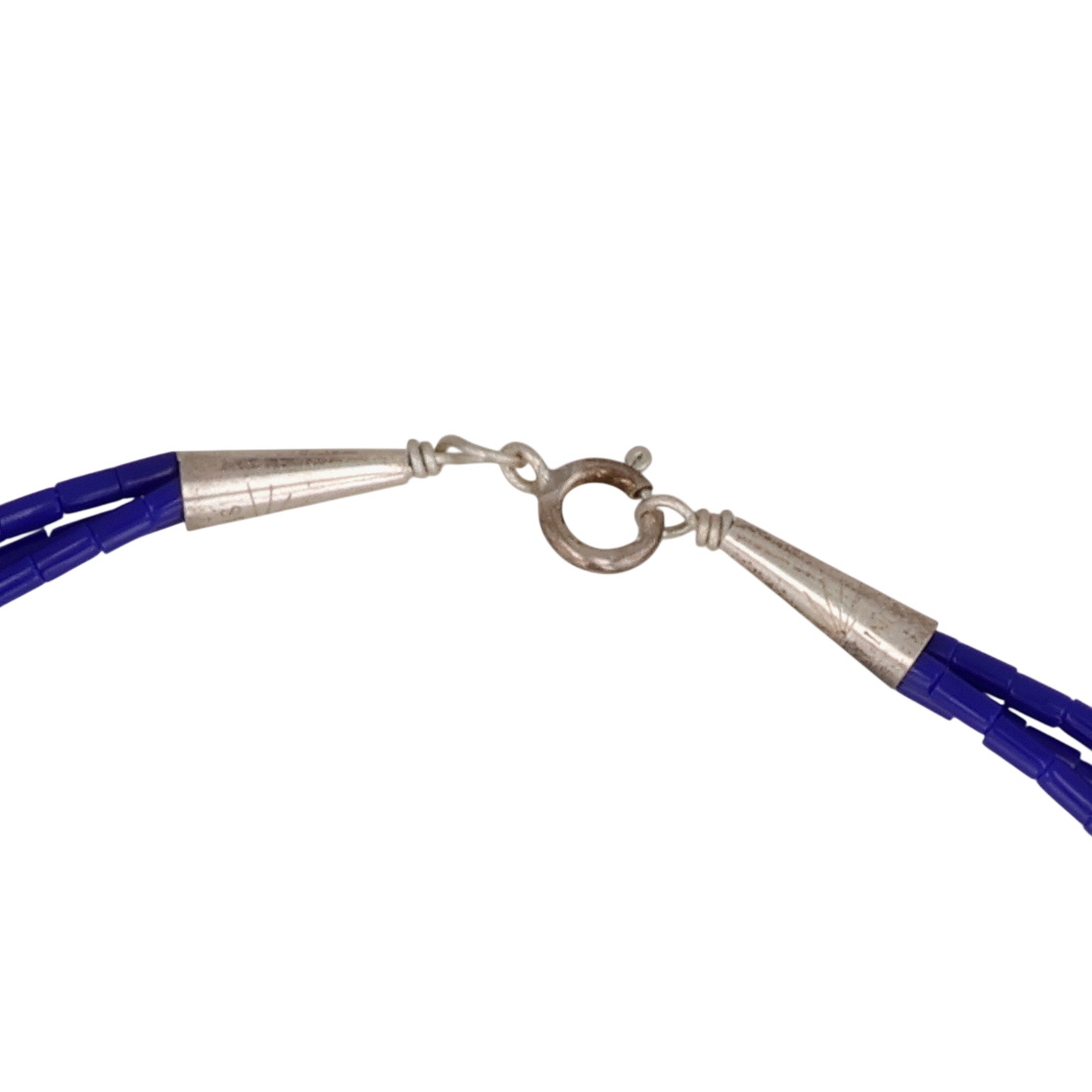 Southwest Sterling Lapis Lazuli Multi-Strand Necklace