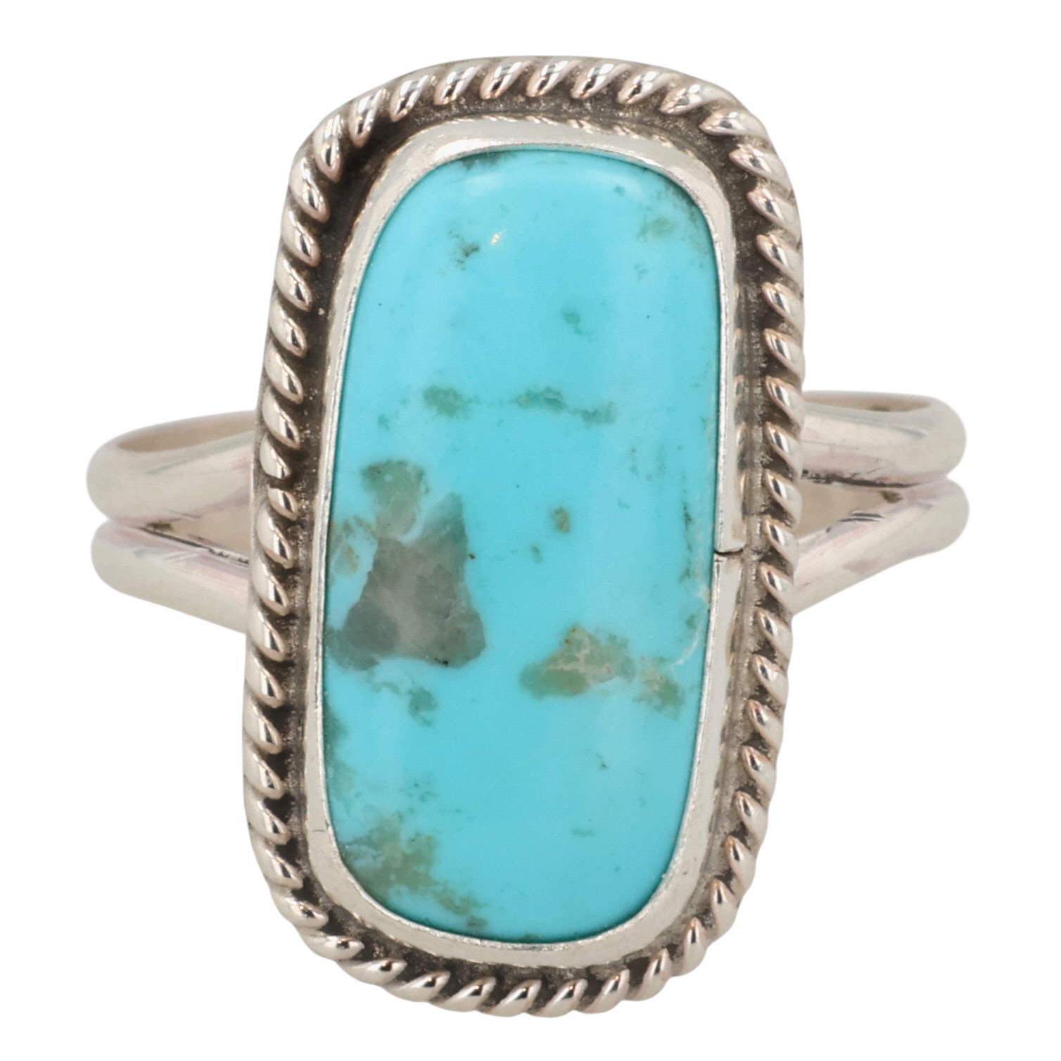 Bryan Begay Navajo Sterling Turquoise Ring Sz 7.25
