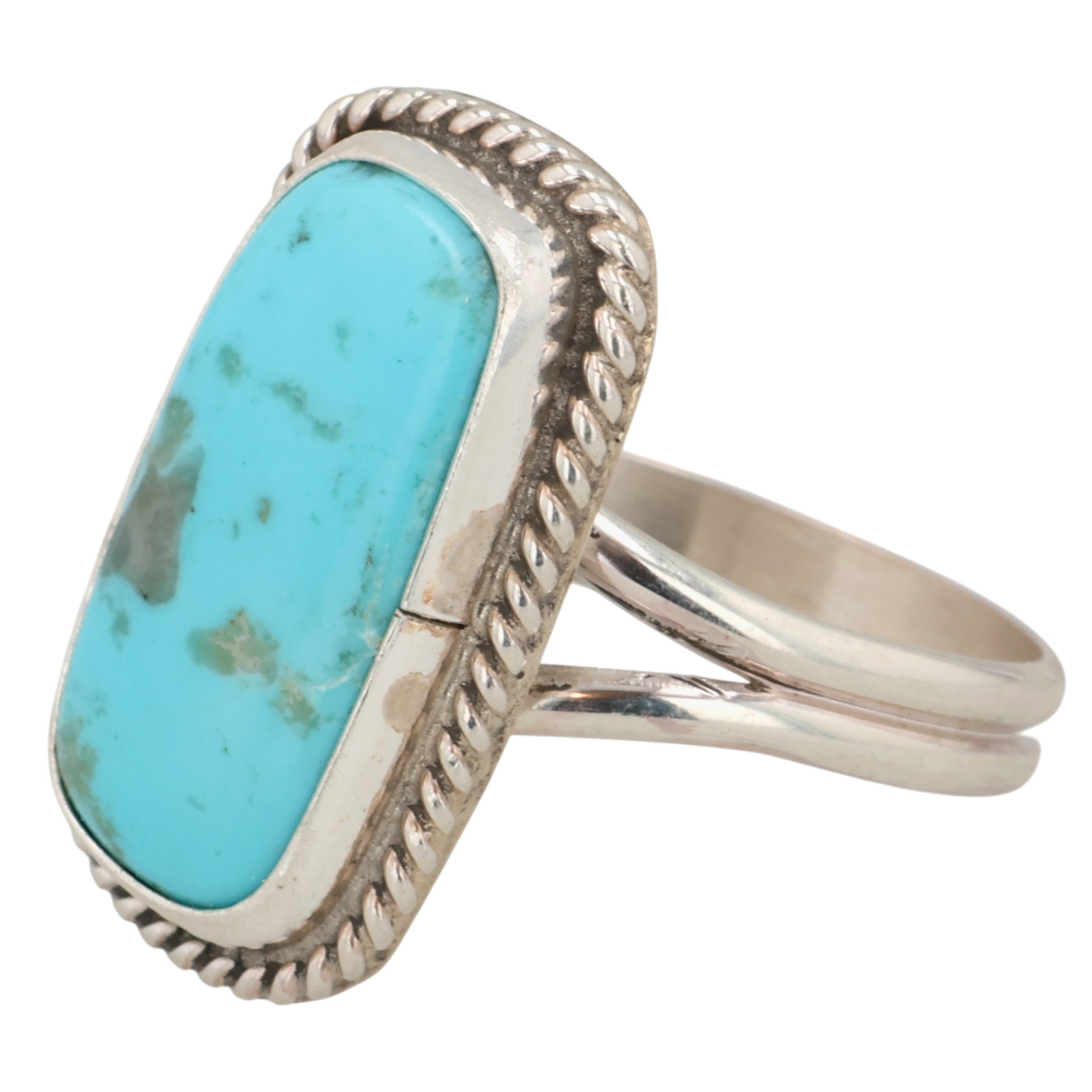 Bryan Begay Navajo Sterling Turquoise Ring Sz 7.25