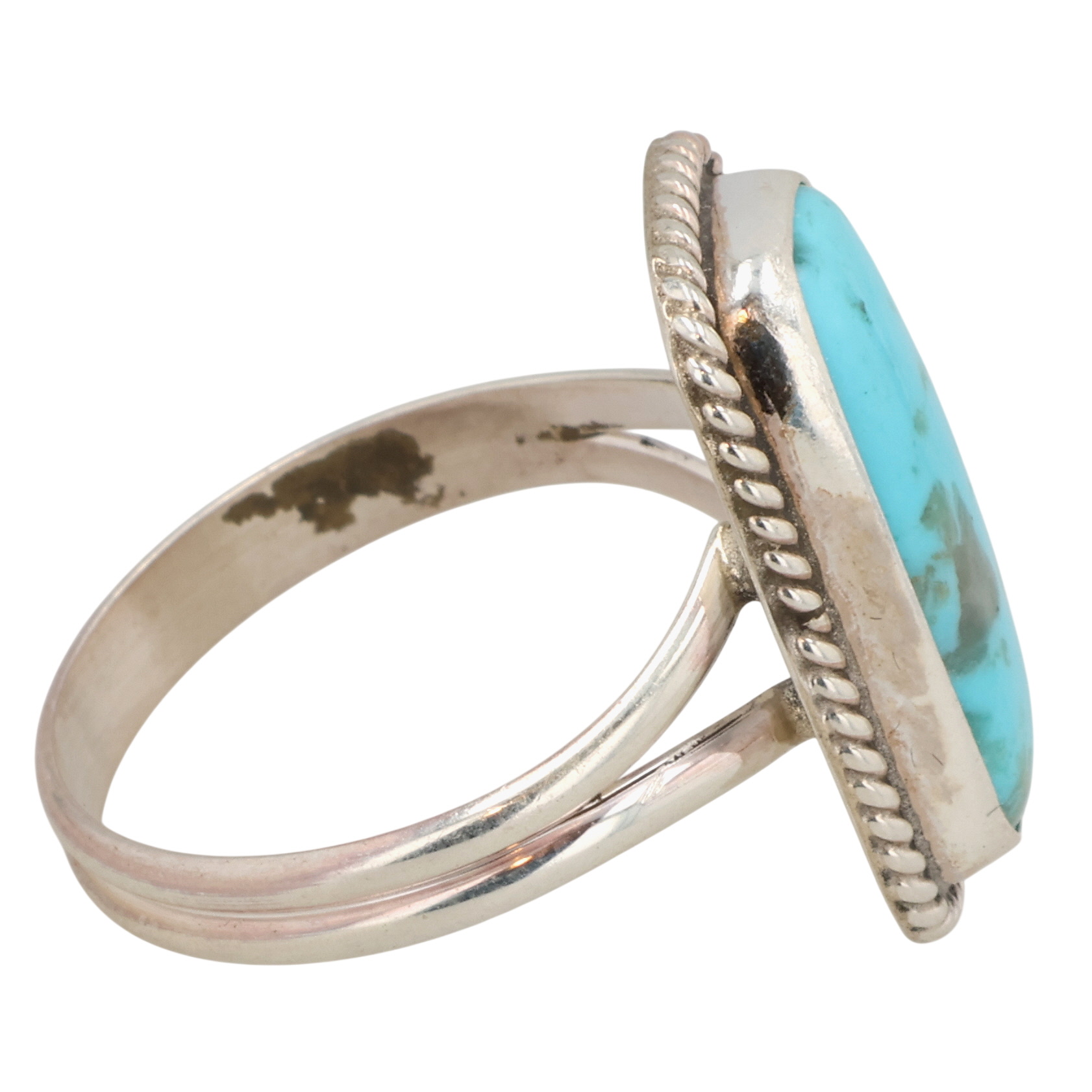 Bryan Begay Navajo Sterling Turquoise Ring Sz 7.25