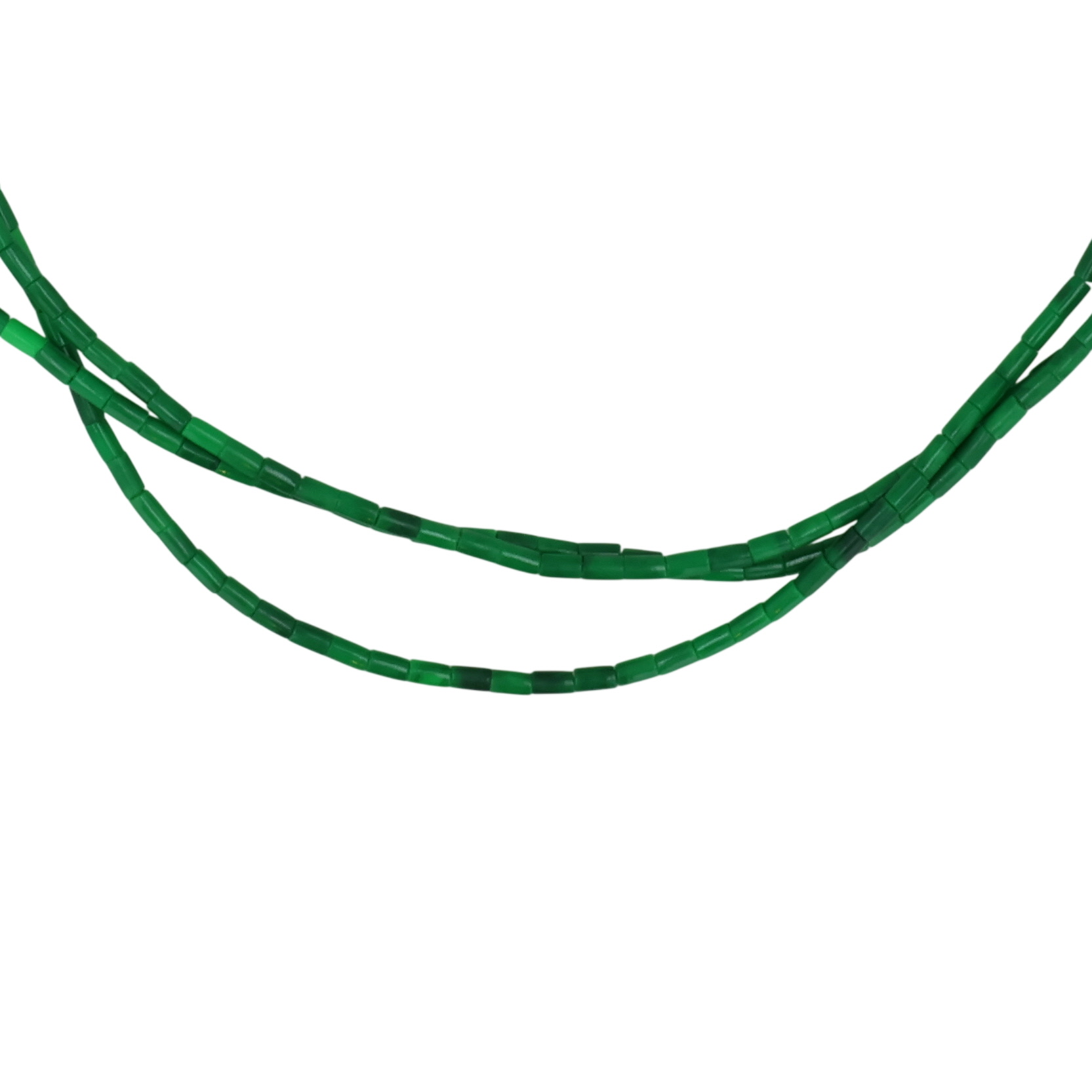 Southwest Sterling Malachite Multi-Strand Necklace