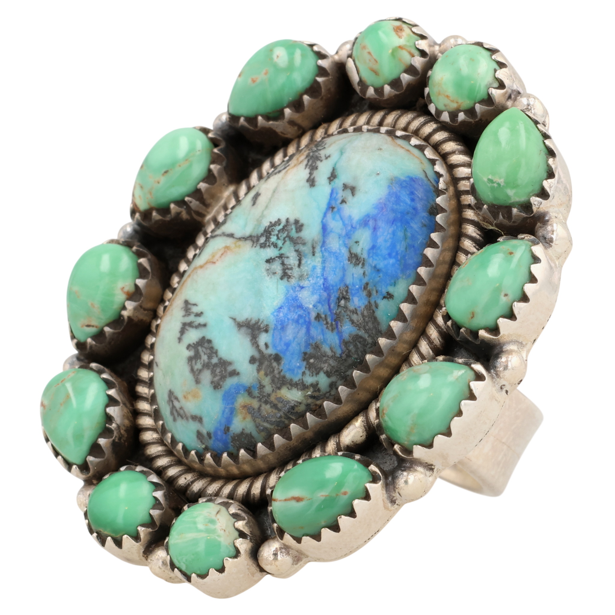 HaDa Collection Sterling Multi-Stone Adjustable Ring