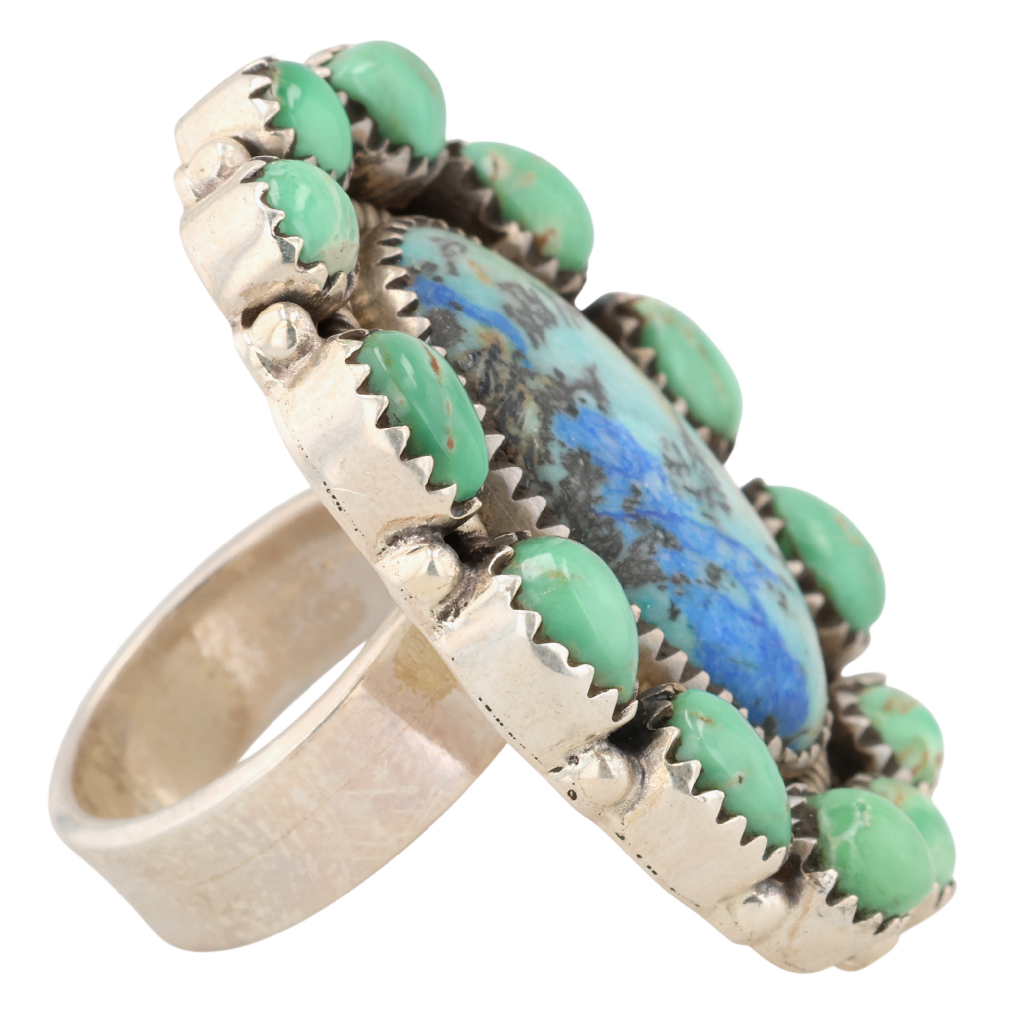 HaDa Collection Sterling Multi-Stone Adjustable Ring