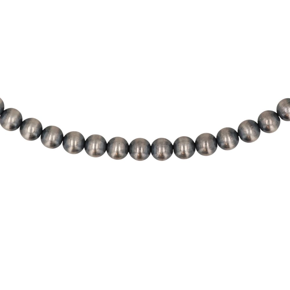 Lot 273: Southwest Sterling Oxidized Bead Necklace