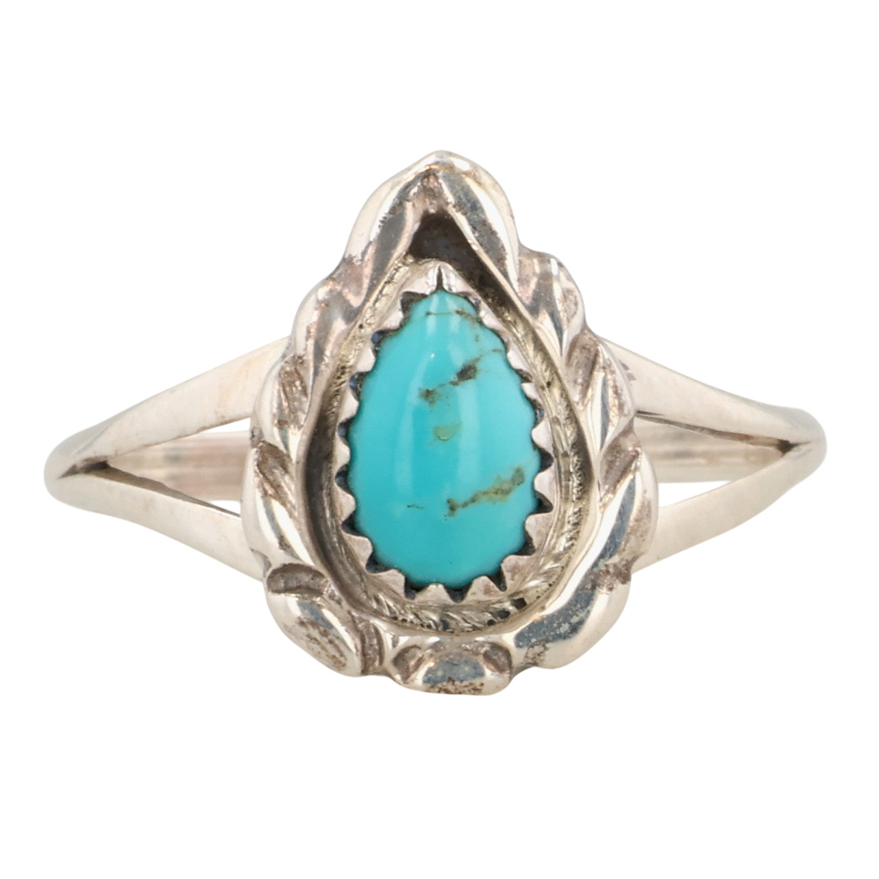 Jerryson Henio Navajo Sterling Kingman Turquoise Ring Sz 8.25