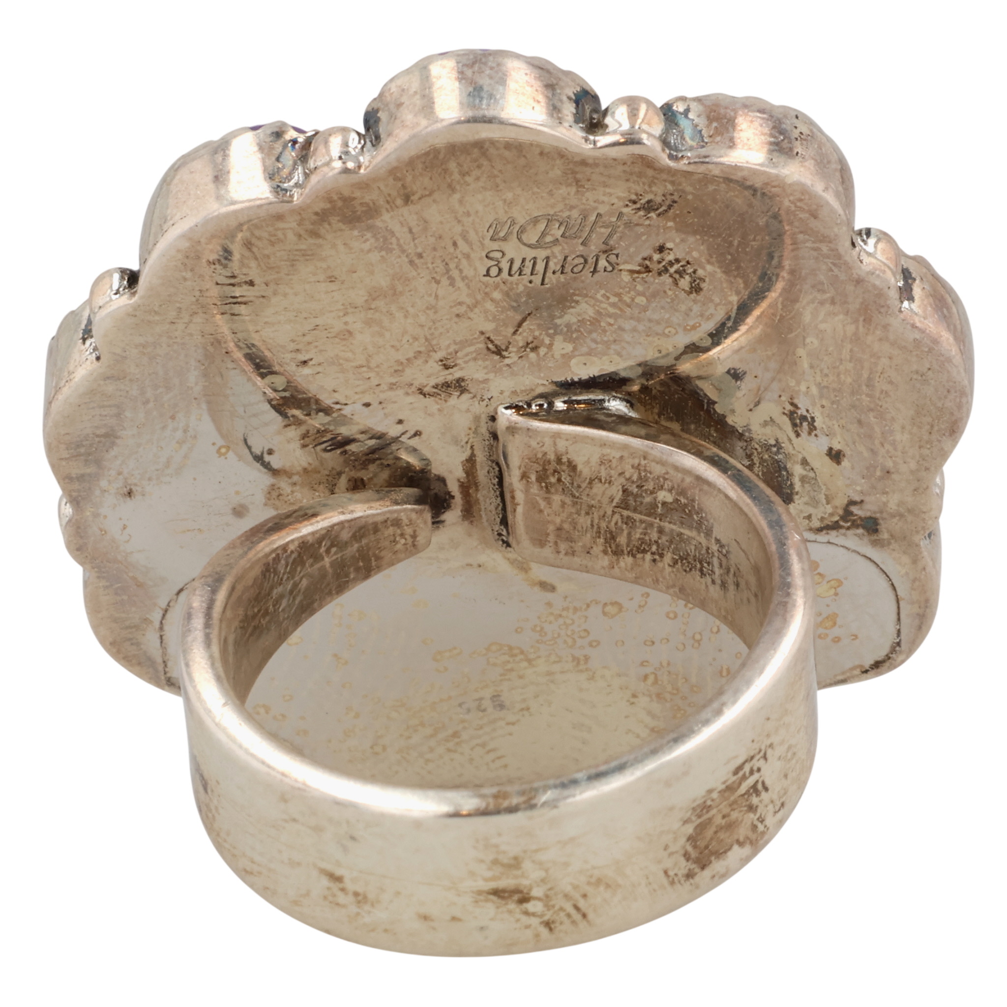HaDa Collection Sterling Multi-Stone Adjustable Ring
