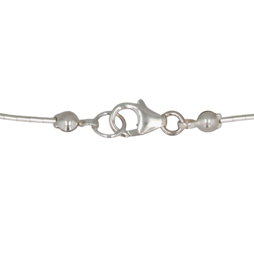 Southwest Sterling Liquid Silver Multi-Stone Lariat Necklace