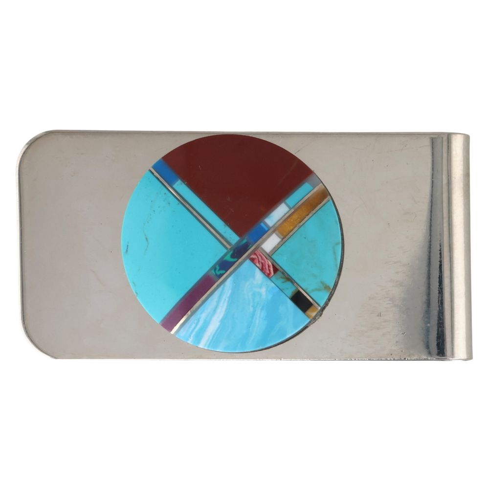 Lot 298: Southwest Multi-Stone Money Clip