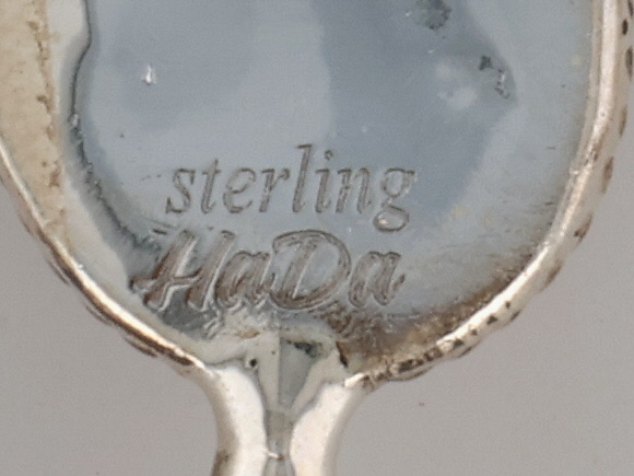 HaDa Collection Sterling Pink Opal Squash Blossom Pendant