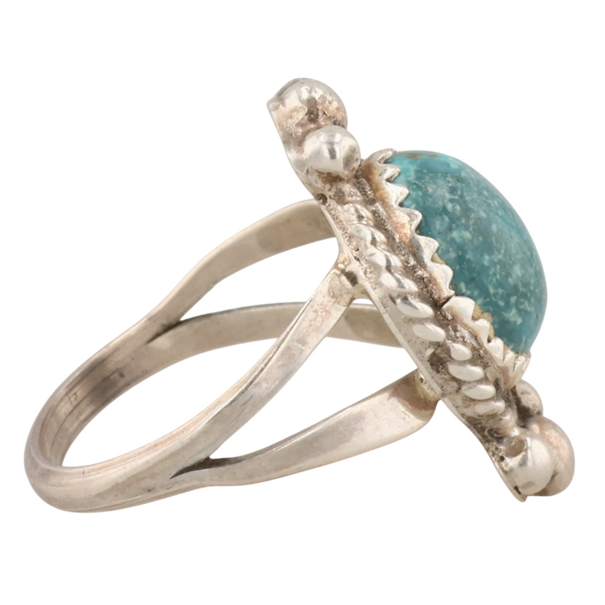 Robert Martinez Navajo Sterling Turquoise Ring Sz 3.5