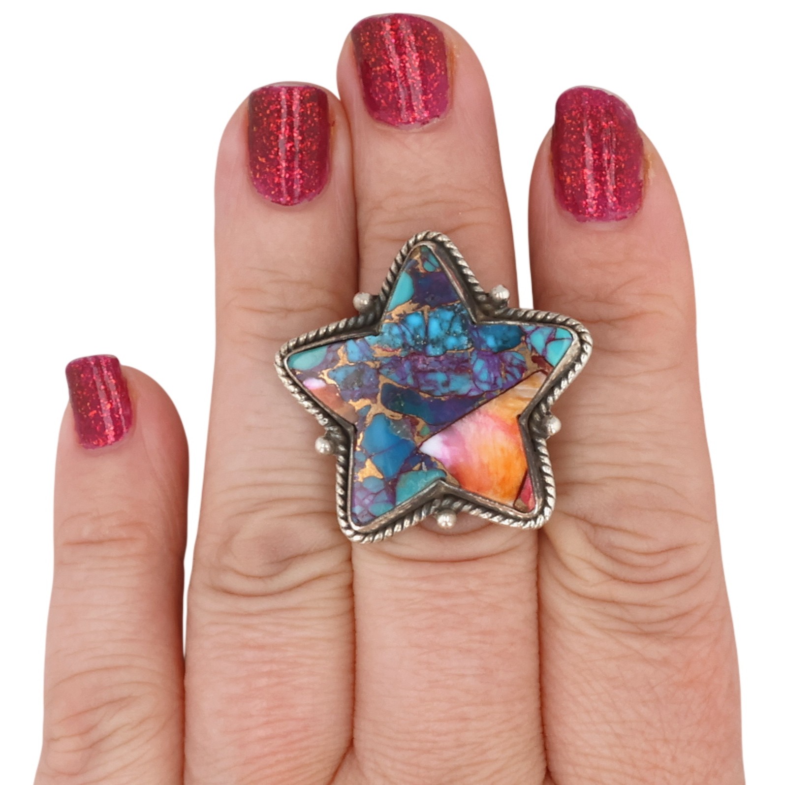 HaDa Collection Sterling Dahlia Adjustable Ring