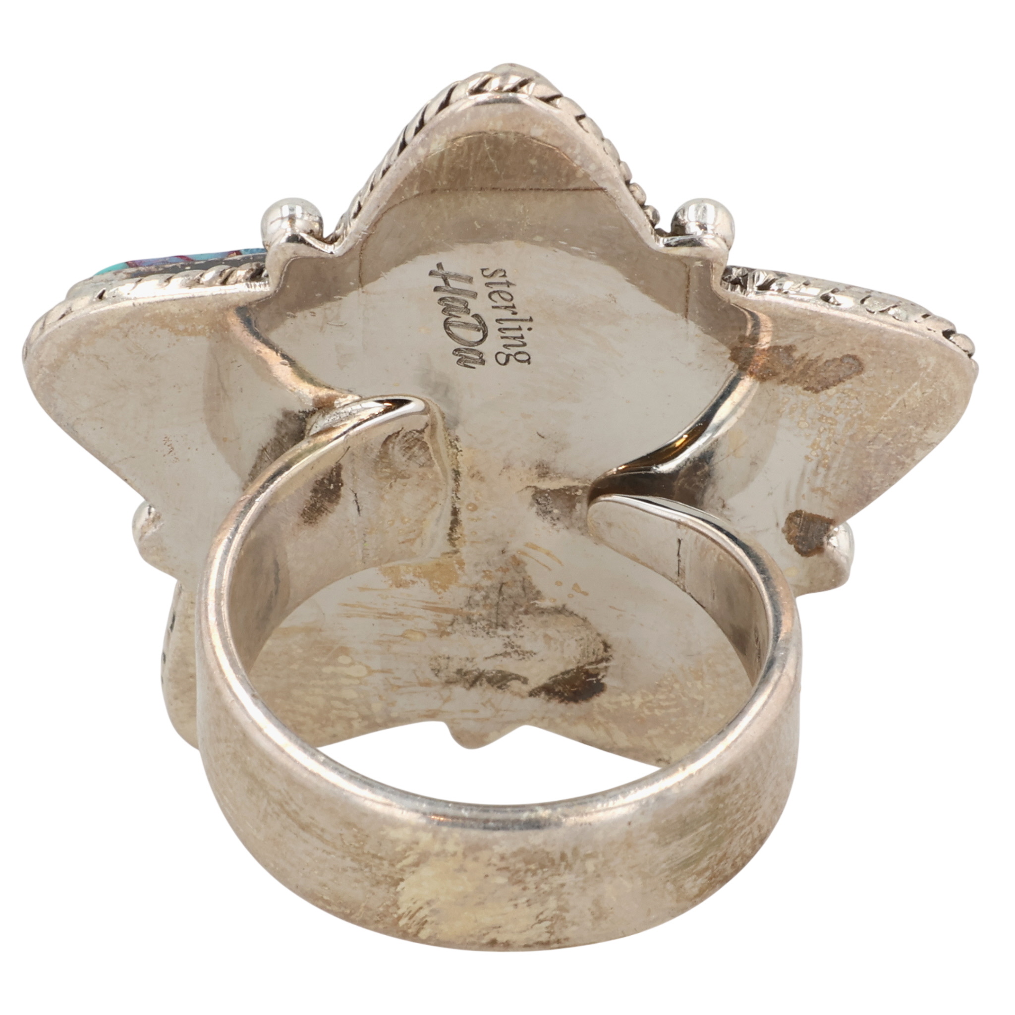 HaDa Collection Sterling Dahlia Adjustable Ring