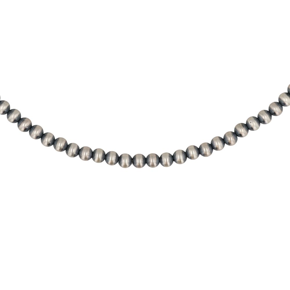 Lot 309: Southwest Sterling Oxidized Bead Necklace