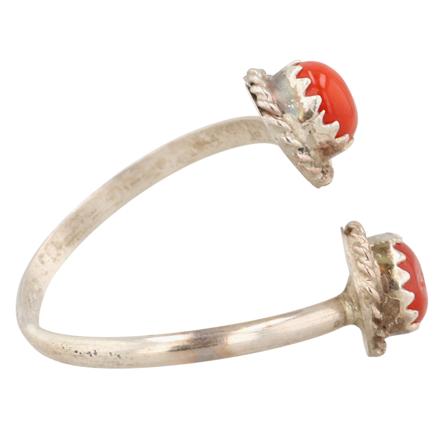 Esther White Navajo Sterling Spiny Oyster Adjustable Ring