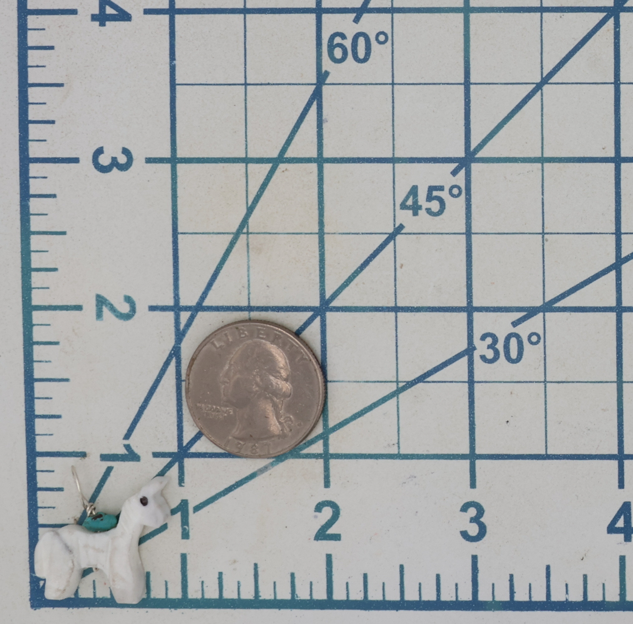 Allison White Navajo Sterling Multi-Stone Llama Pendant