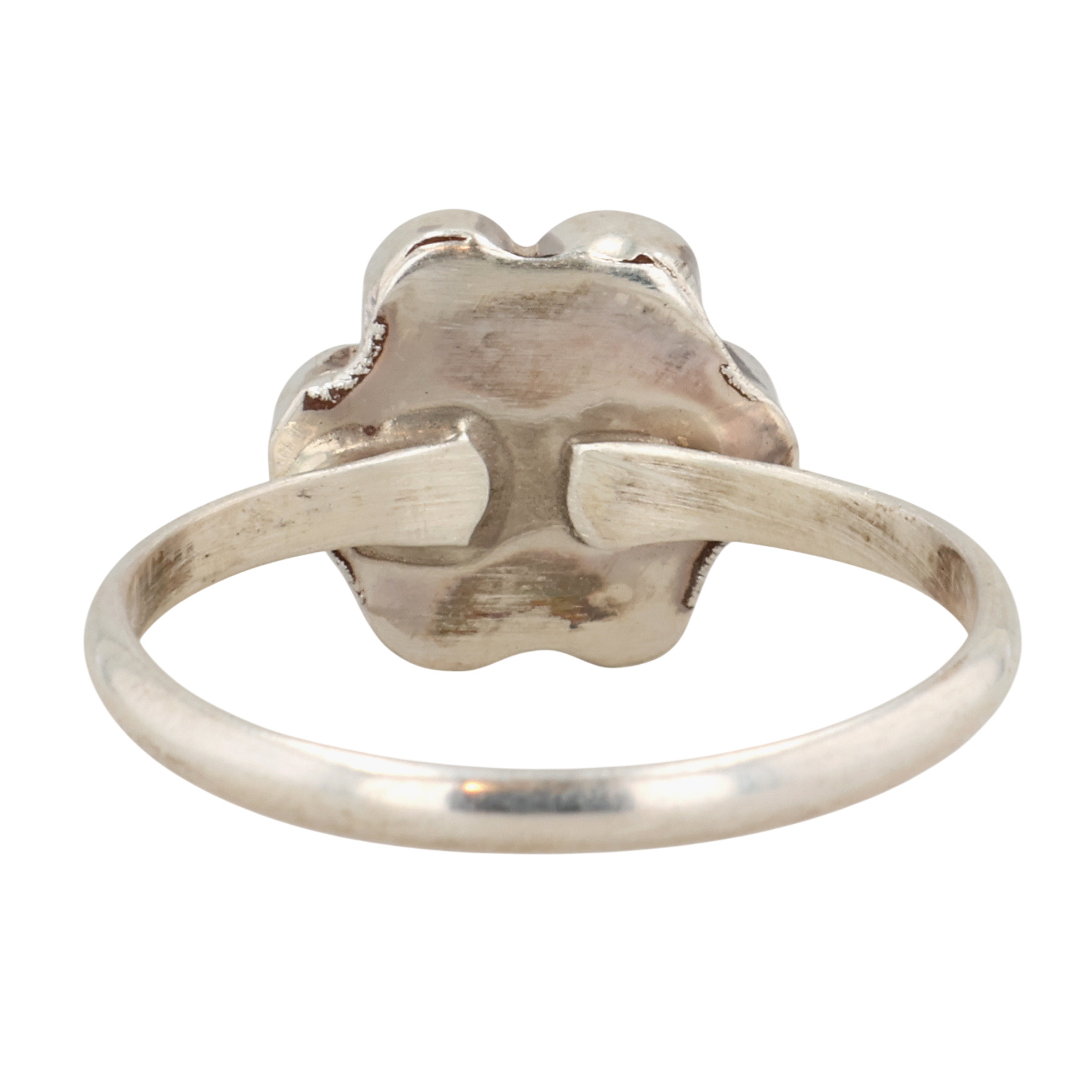 Raymond Bobelu Zuni Sterling Multi-Stone Ring Sz 6