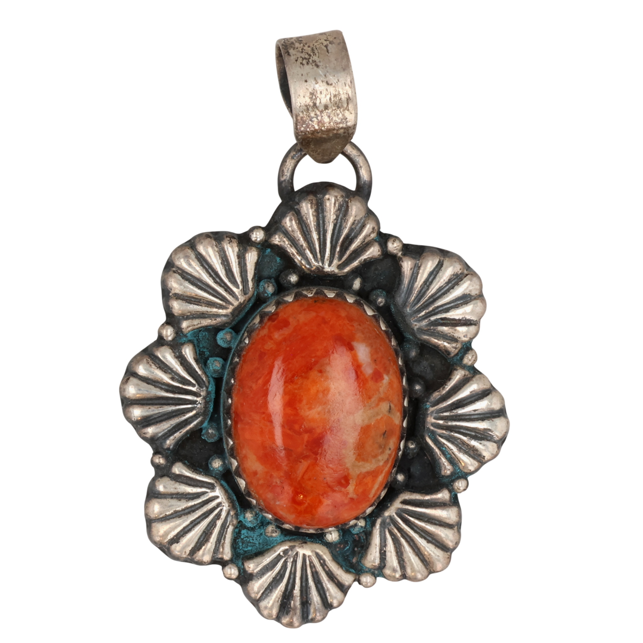 HaDa Collection Sterling Apple Coral Pendant