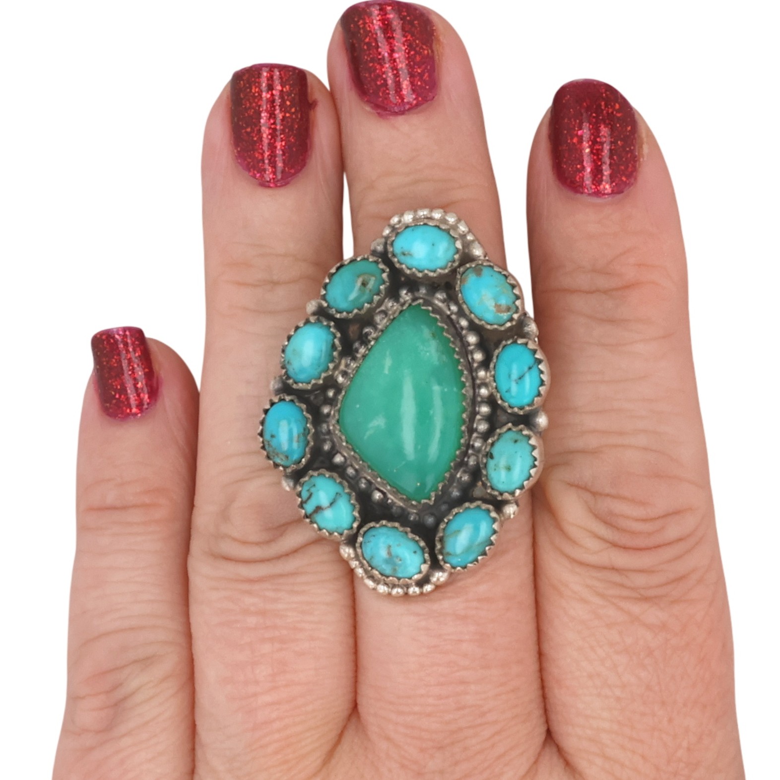 HaDa Collection Sterling Turquoise Adjustable Ring
