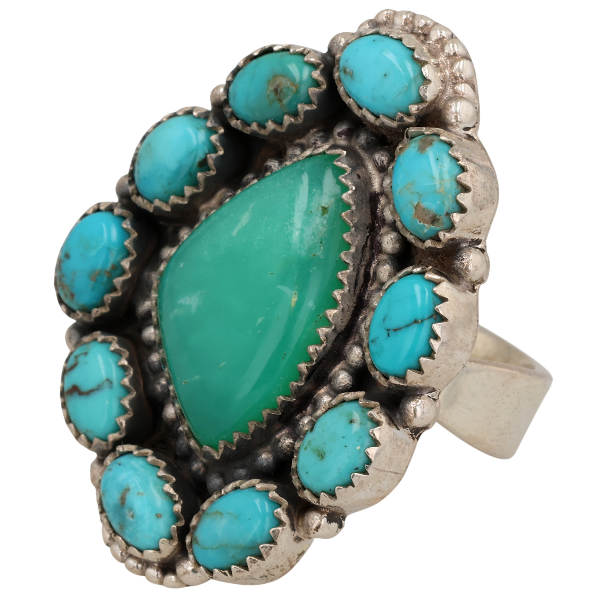 HaDa Collection Sterling Turquoise Adjustable Ring