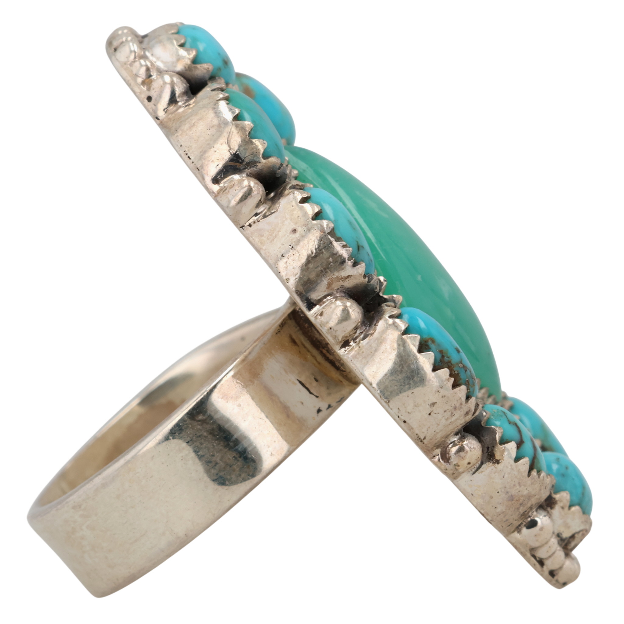 HaDa Collection Sterling Turquoise Adjustable Ring