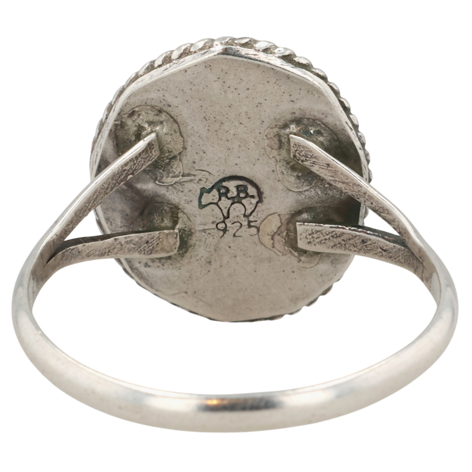 Jerryson Henio Navajo Sterling Sonoran Gold Turquoise Ring Sz 8.5