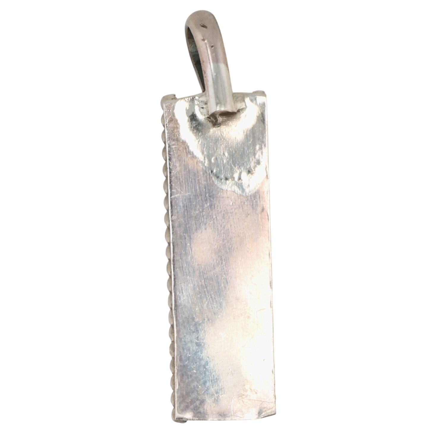 Janice Spencer Navajo Sterling Coral Bar Pendant