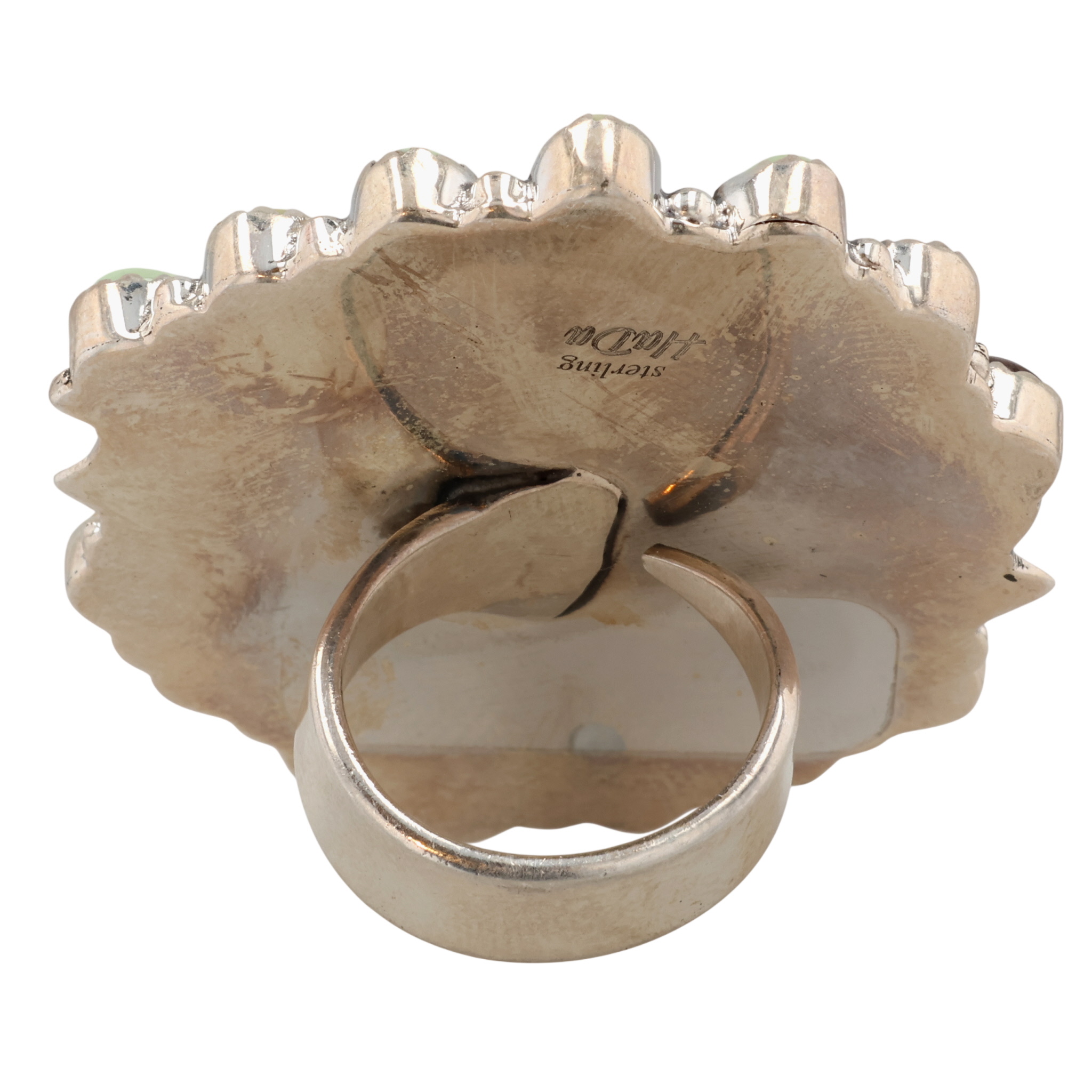 HaDa Collection Sterling Multi-Stone Adjustable Ring