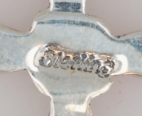 Bryce Vacit Zuni Sterling Opal Cross Pendant