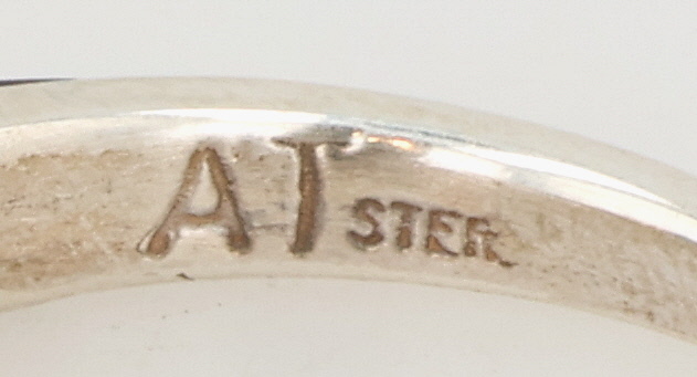 Allen Tolino Navajo Sterling Multi-Stone Inlay Ring Sz 5