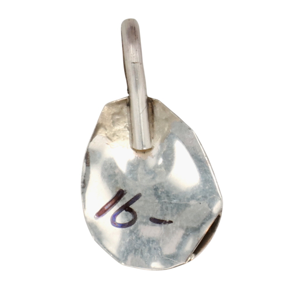 Esther White Navajo Sterling Turquoise Bear Paw Pendant