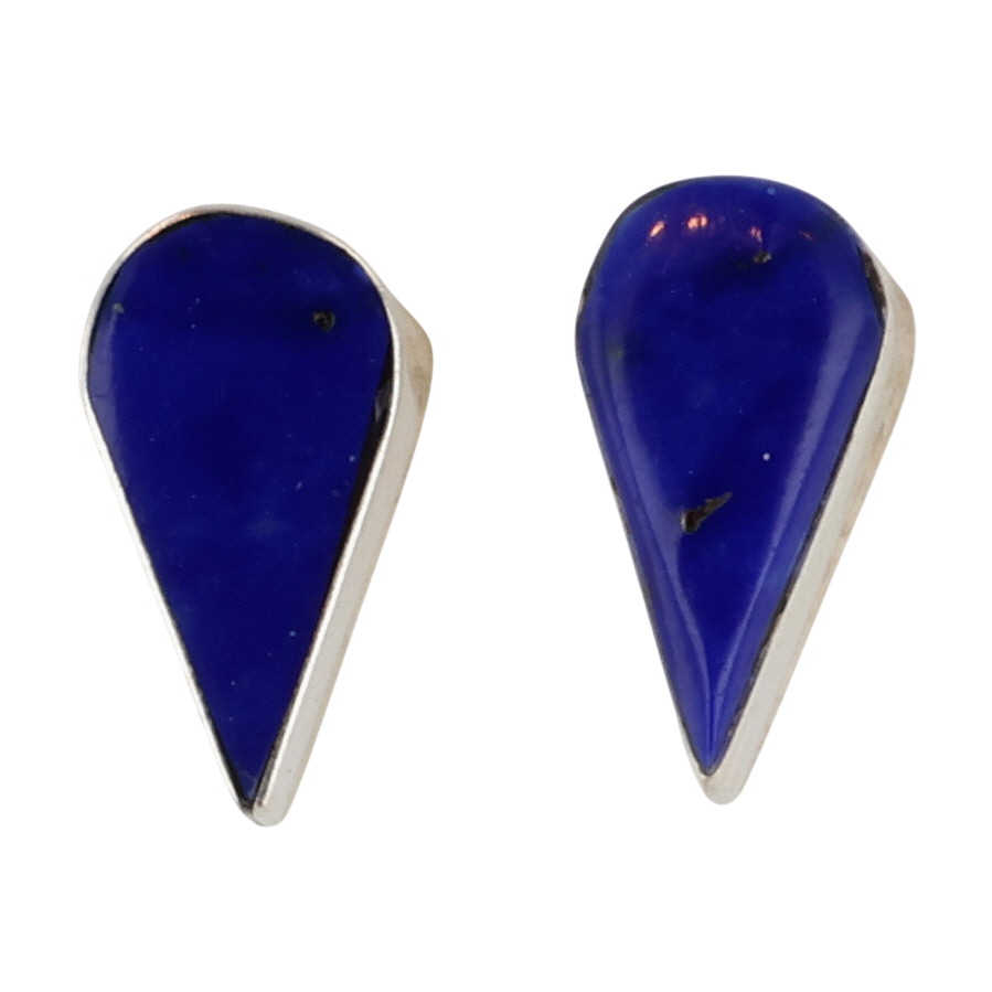 Angie Rosetta Zuni Sterling Lapis Lazuli Earrings