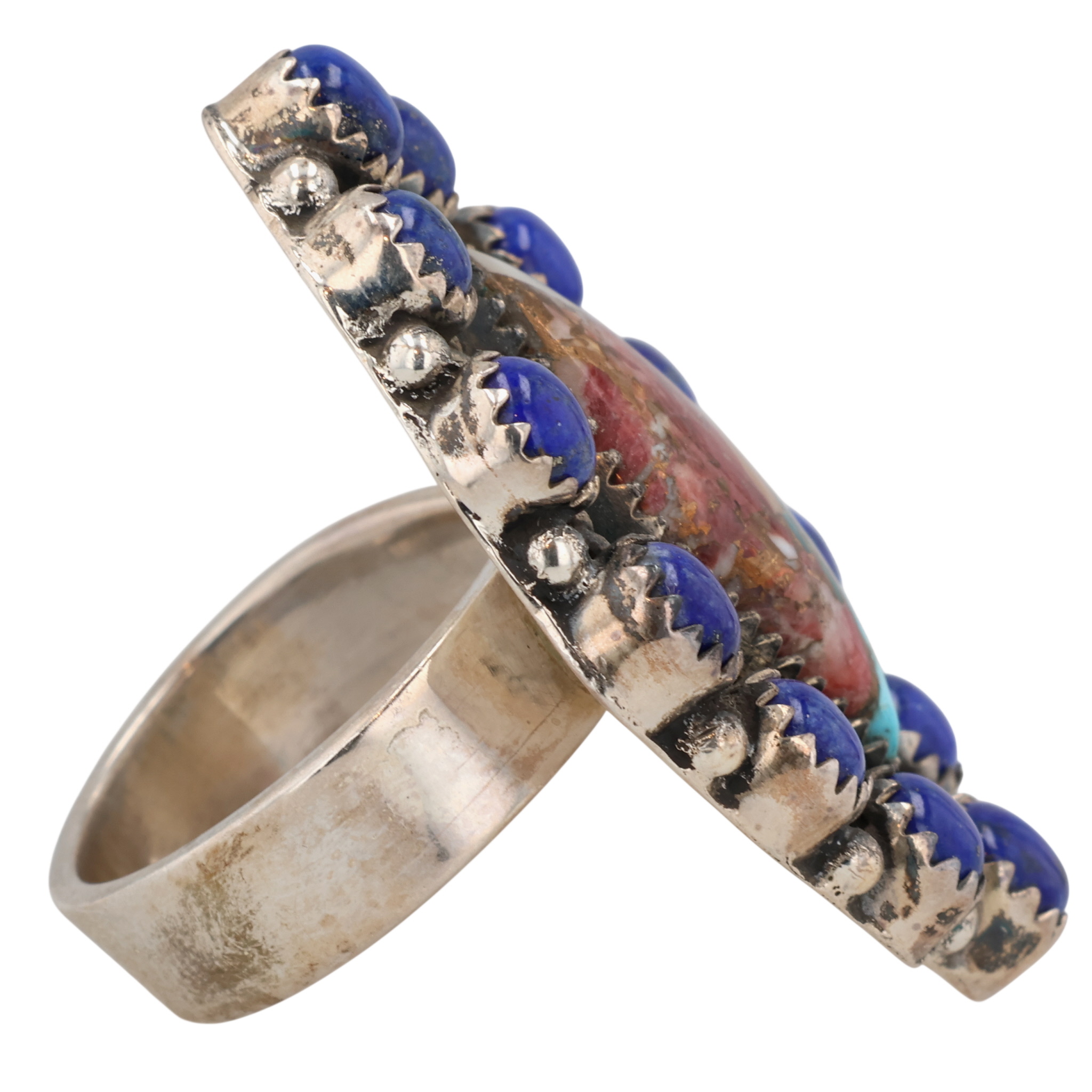 HaDa Collection Sterling Multi-Stone Adjustable Ring
