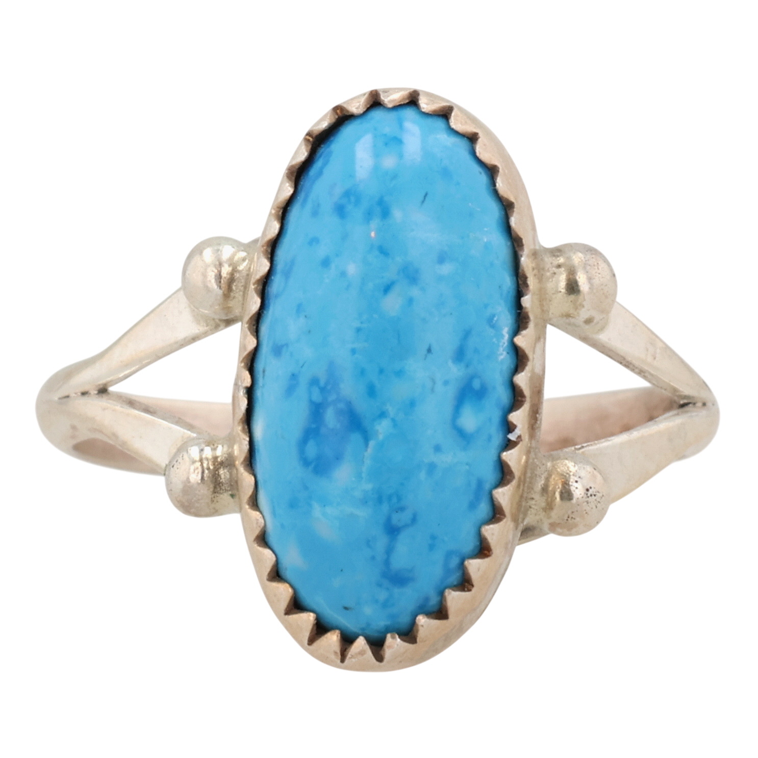 Fred Martinez Navajo Sterling Denim Lapis Lazuli Ring Sz 4.75