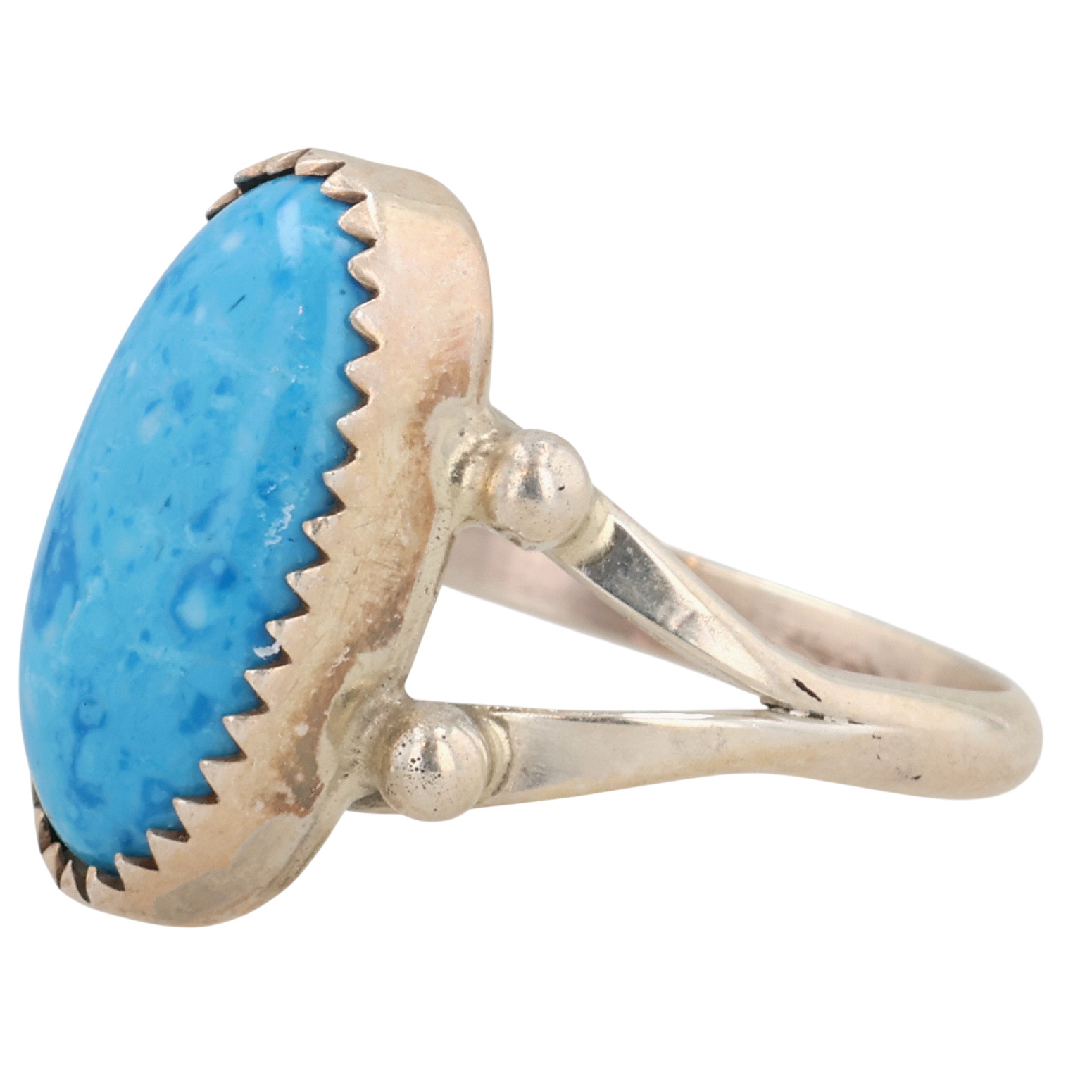 Fred Martinez Navajo Sterling Denim Lapis Lazuli Ring Sz 4.75