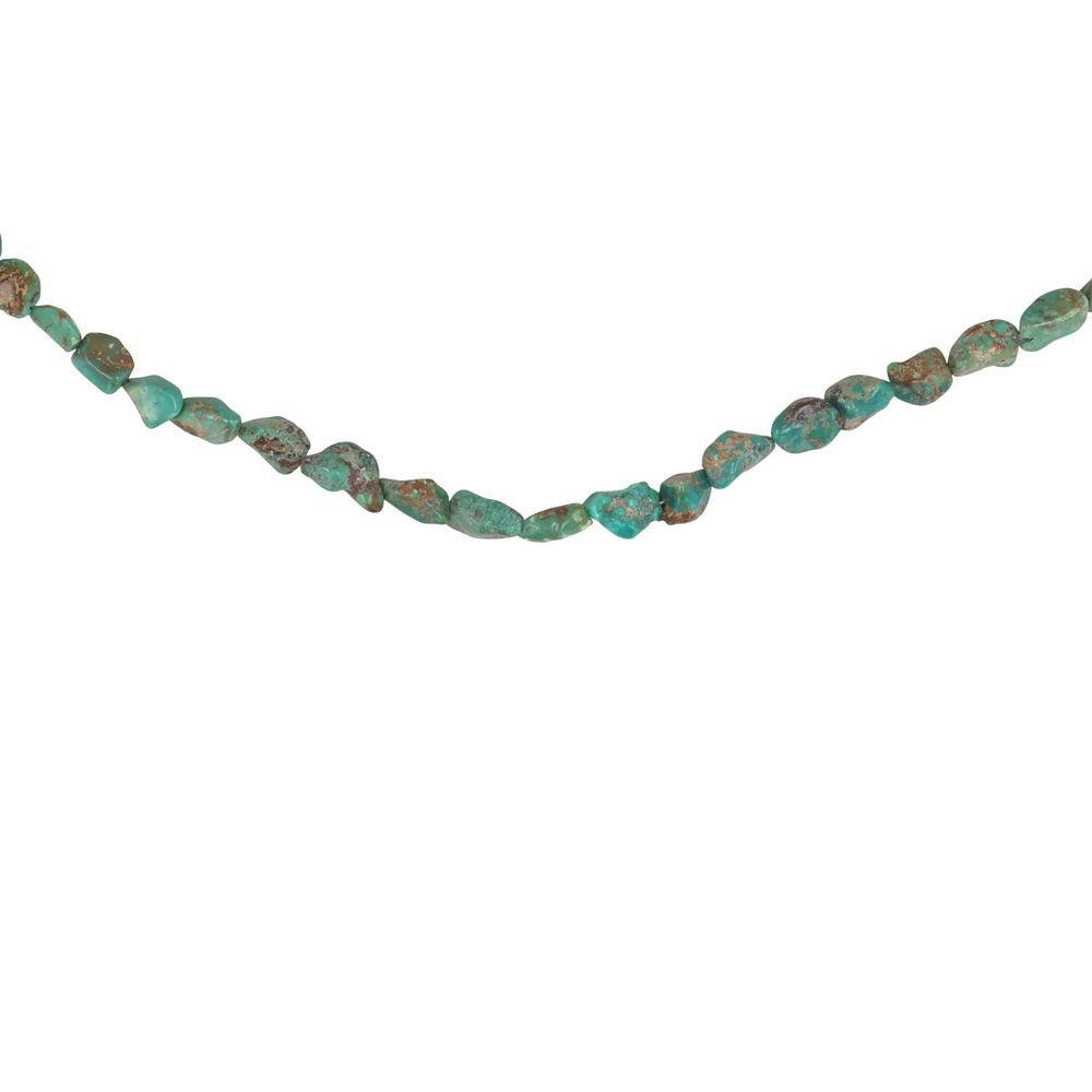 Lot 383: Southwest Sterling Turquoise Necklace