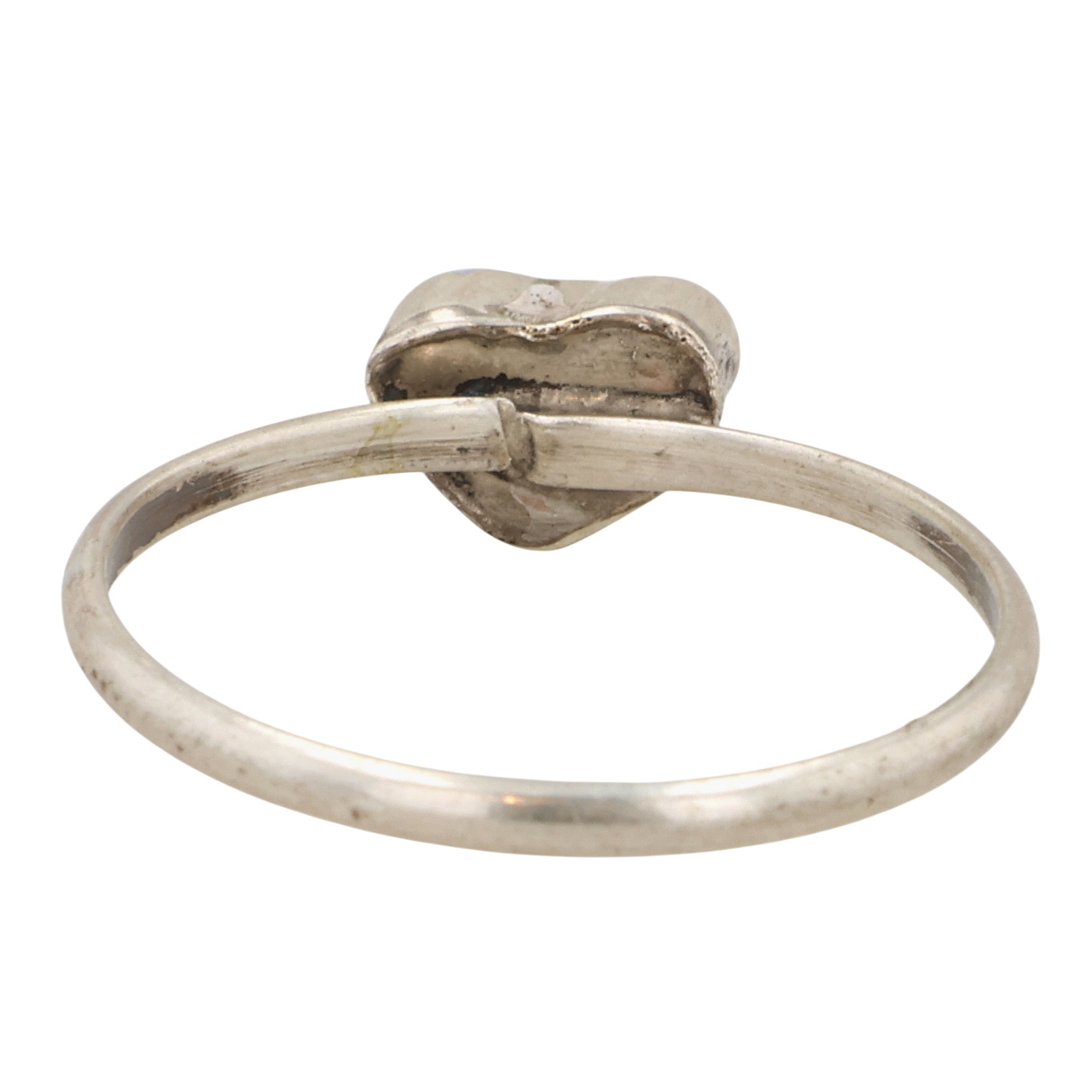 Mary Ann Neha Zuni Sterling Opal Heart Ring Sz 3.5