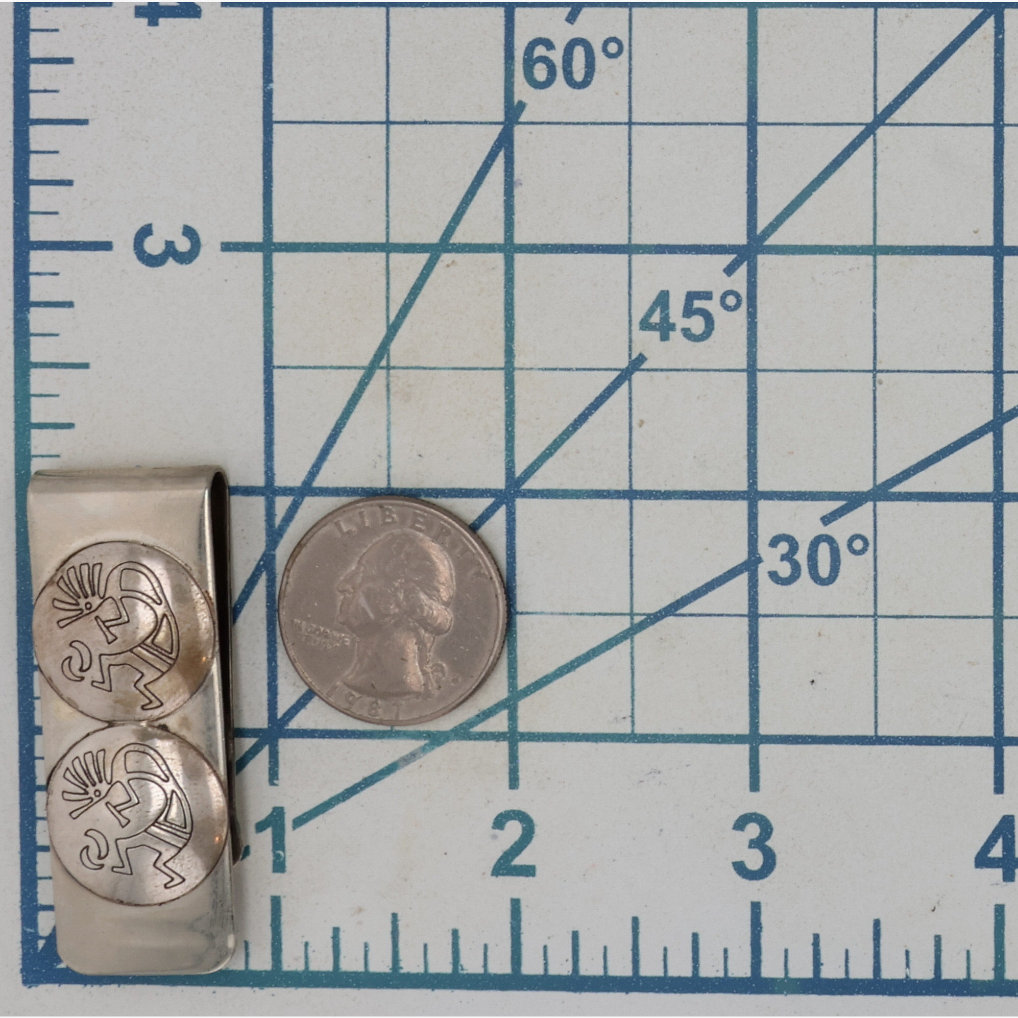 Betta Lee Navajo Sterling Kokopelli Money Clip
