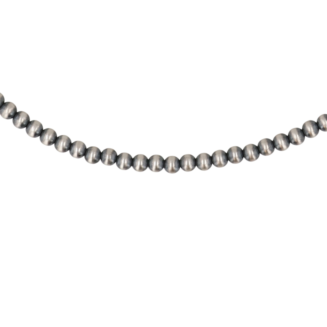 Southwest Sterling Oxidized Bead Necklace