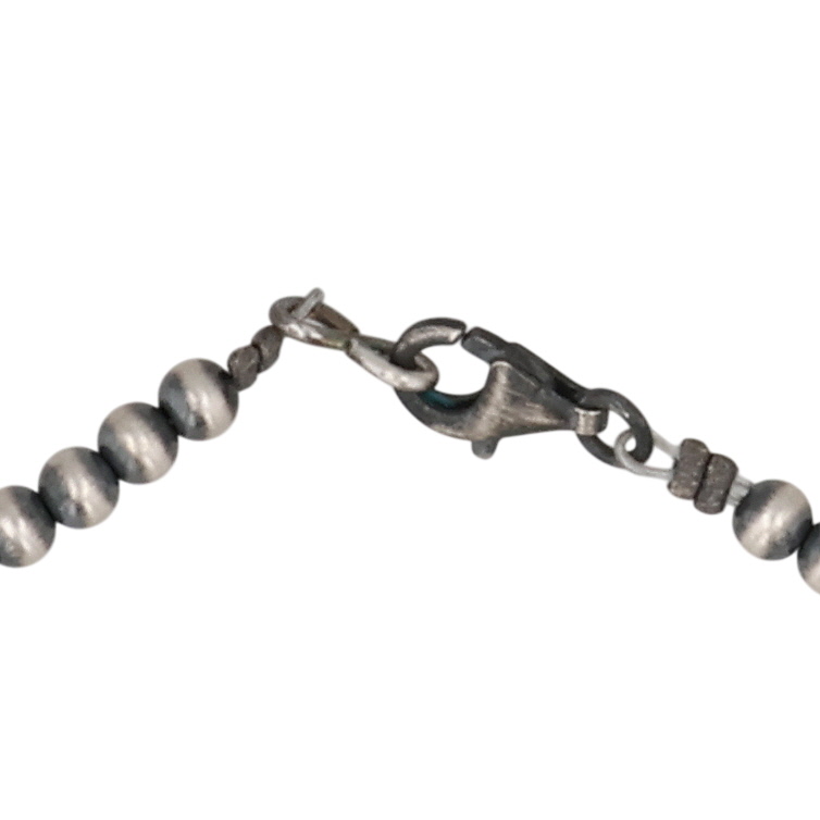 Southwest Sterling Oxidized Bead Necklace