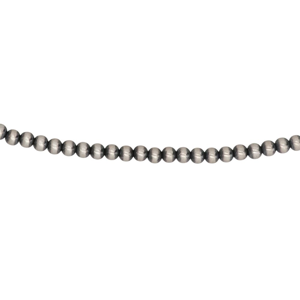 Lot 475: Southwest Sterling Oxidized Bead Necklace