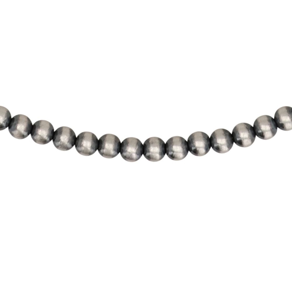 Lot 534: Southwest Sterling Oxidized Bead Necklace