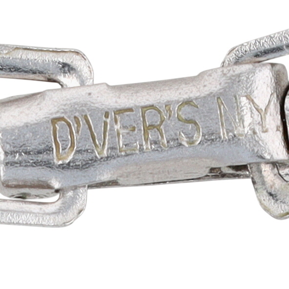 D'ver's NY Silver Tone Rhinestone Choker Necklace