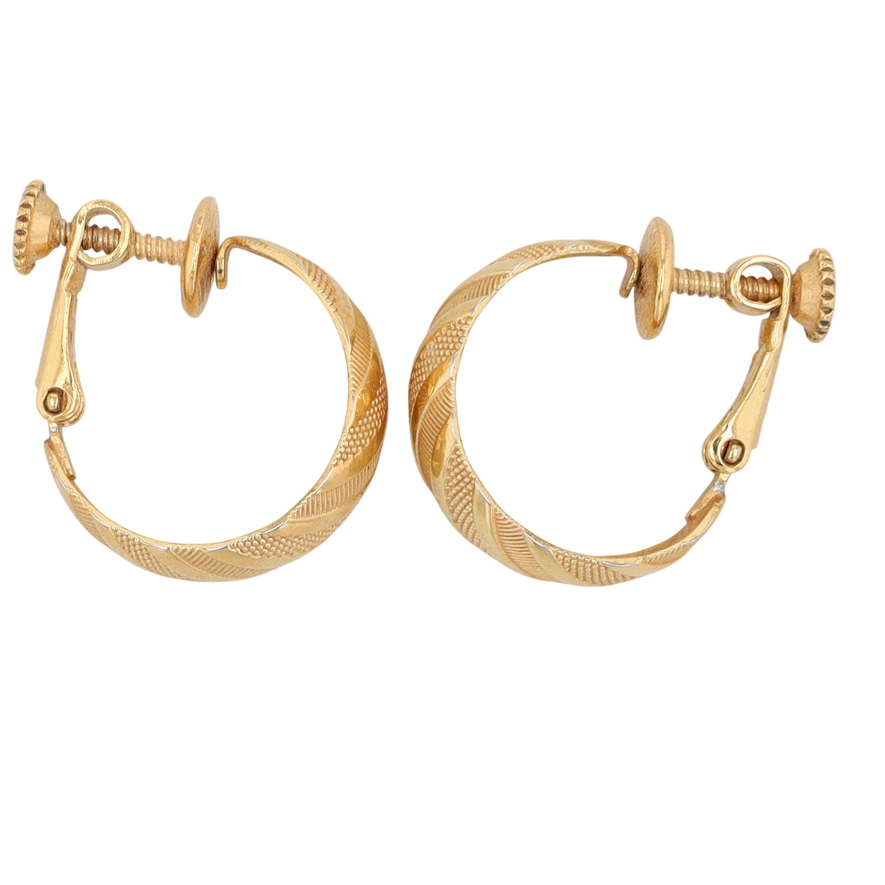 Napier Gold Tone Hoop Earrings