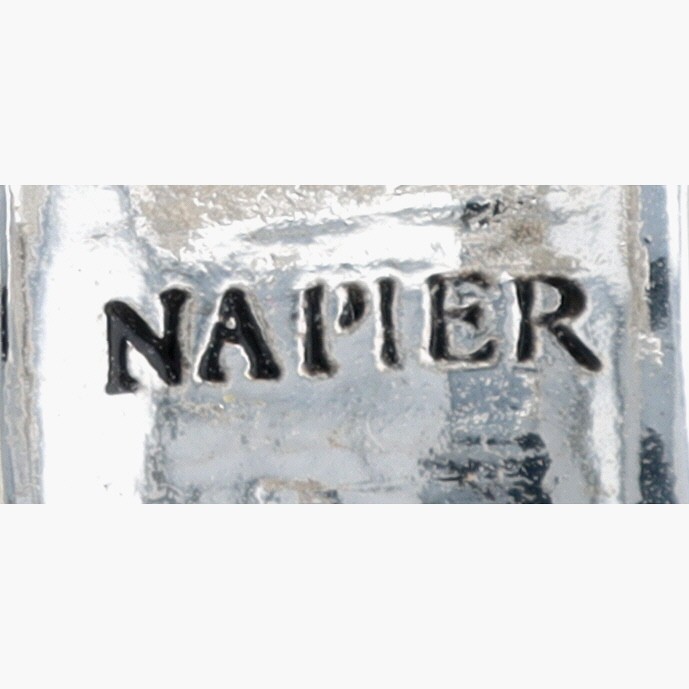 Napier Silver Tone Braided Design Half Hoop Earrings