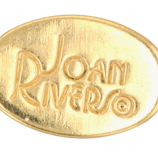Joan Rivers Gold Tone Enamel Floral Egg Pendant Necklace